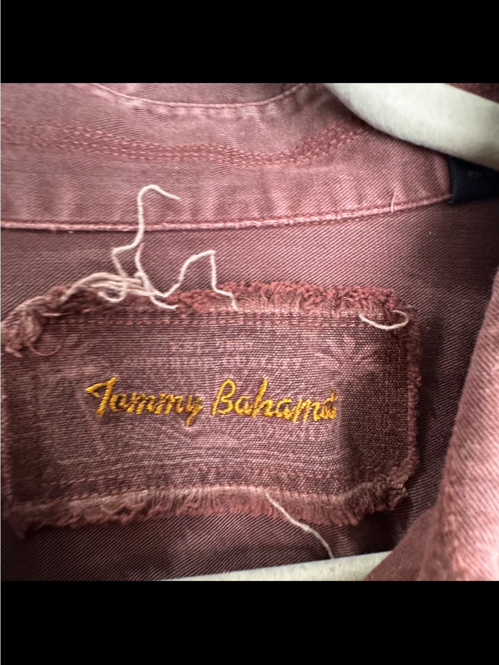 Tommy Bahama Rust-Brown Button-Down Shirt - Picture 4 of 7